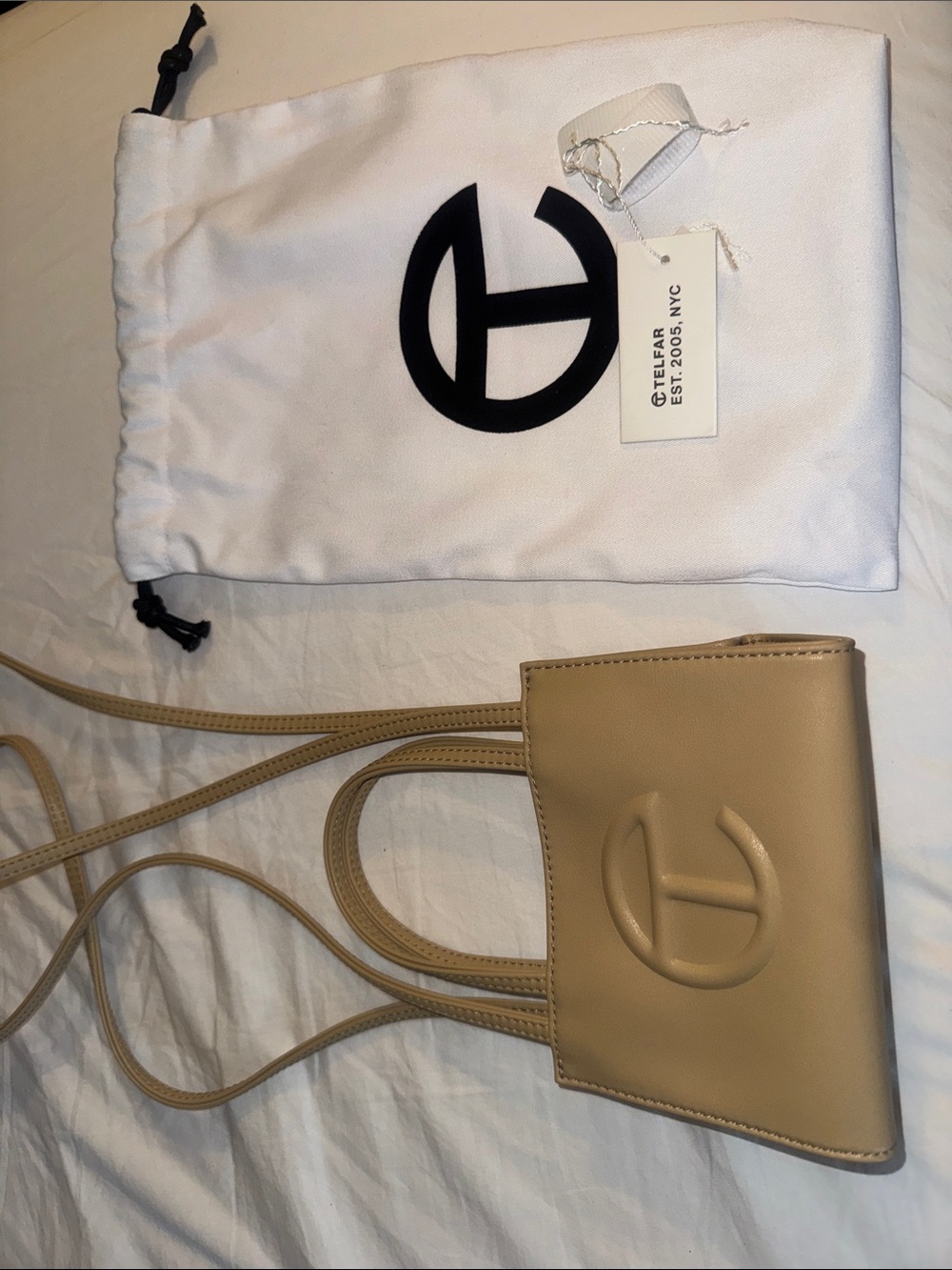 Telfar Mini Shopping Bag in Tan